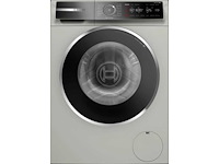Bosch serie 8 wgb2560x0 wasmachine voorlader 10 kg 1600 rpm zilver, roestvrijstaal duits display - afbeelding 1 van  9