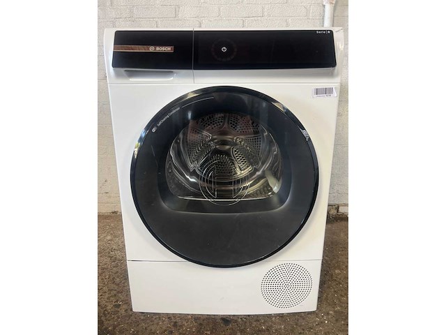 Bosch serie 8 wqb246d41 - vrijstaand - voorbelading - warmtepomp - wit - knoppen - 112 l - de display - afbeelding 1 van  7