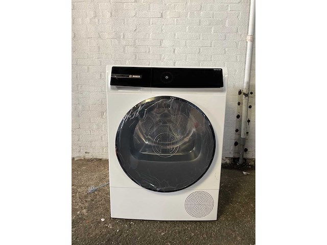 Bosch serie 8 wqb246d41 vrijstaand voorbelading warmtepomp wit knoppen 112 l duits display - afbeelding 2 van  6