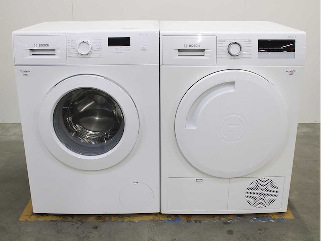 Bosch serie|2 wasmachine & bosch serie|4 wasdroger - afbeelding 1 van  8