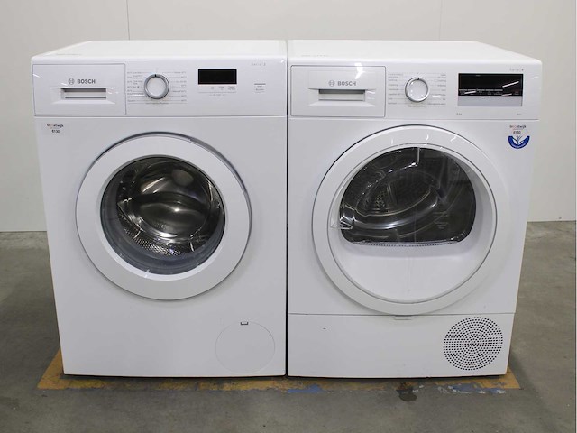 Bosch serie|2 wasmachine & bosch serie|4 wasdroger - afbeelding 1 van  8