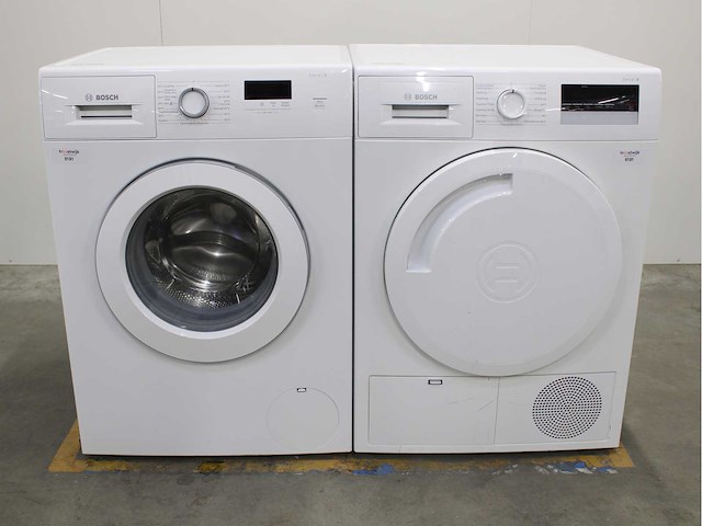 Bosch serie|2 wasmachine & bosch serie|4 wasdroger - afbeelding 1 van  8