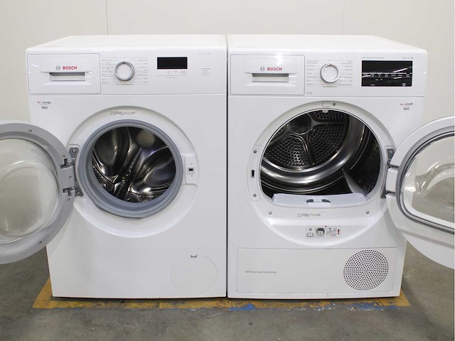 Bosch serie|2 wasmachine & bosch serie|6 selfcleaning condenser wasdroger - afbeelding 2 van  8