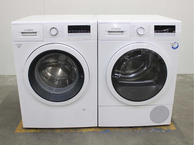 Bosch serie|4 ecosilence drive wasmachine & bosch serie|4 wasdroger - afbeelding 1 van  8