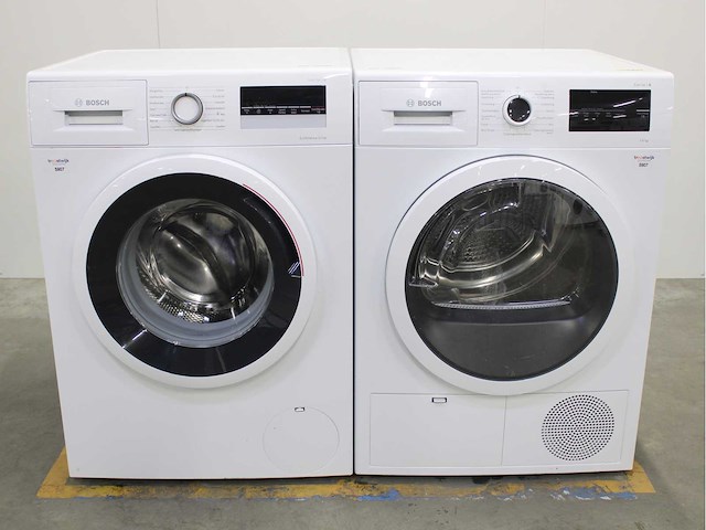Bosch serie|4 ecosilence drive wasmachine & bosch serie|4 wasdroger - afbeelding 1 van  7