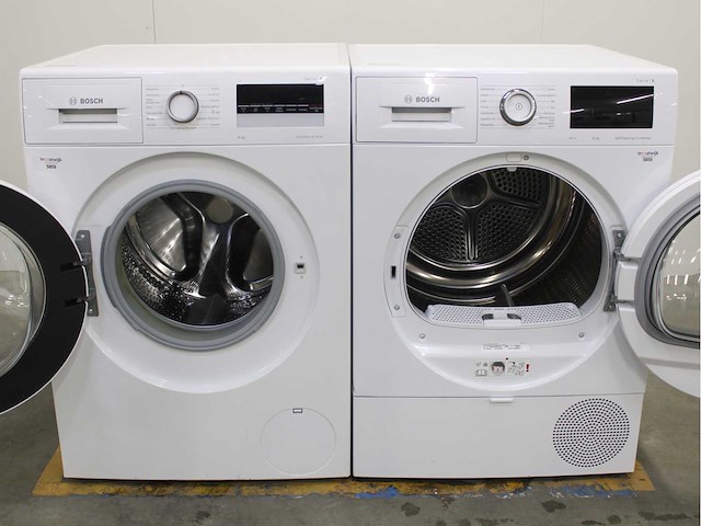 Bosch serie|4 ecosilence drive wasmachine & bosch serie|6 selfcleaning condenser wasdroger - afbeelding 2 van  8