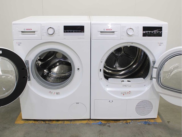 Bosch serie|4 ecosilence drive wasmachine & bosch serie|6 wasdroger - afbeelding 2 van  8