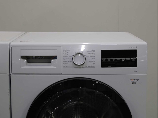 Bosch serie|4 ecosilence drive wasmachine & bosch serie|6 wasdroger - afbeelding 6 van  8