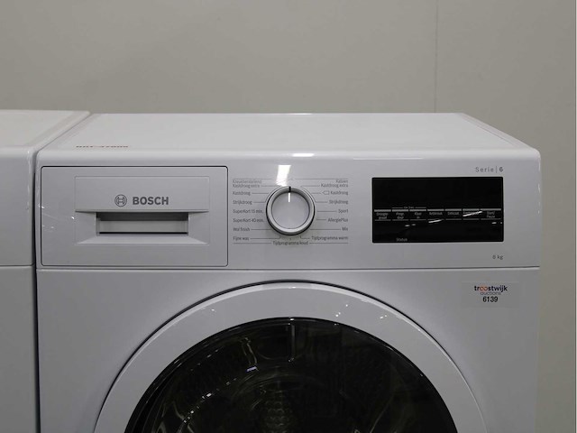 Bosch serie|4 ecosilence drive wasmachine & bosch serie|6 wasdroger - afbeelding 6 van  8