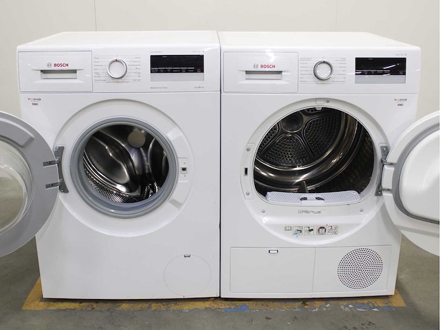 Bosch serie|4 varioperfect ecosilence drive wasmachine & bosch serie|4 wasdroger - afbeelding 2 van  8