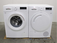 Bosch serie|4 varioperfect ecosilence drive wasmachine & bosch serie|4 wasdroger - afbeelding 1 van  8