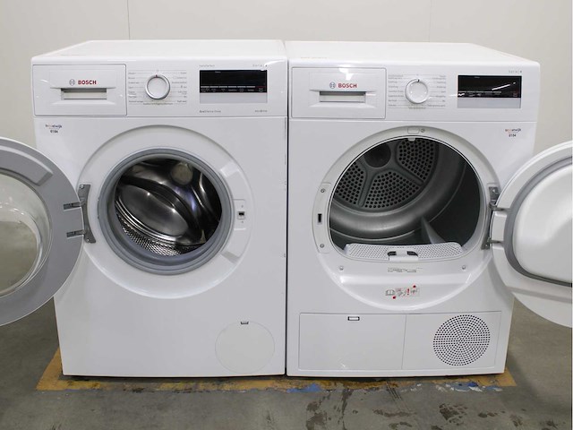 Bosch serie|4 varioperfect ecosilence drive wasmachine & bosch serie|4 wasdroger - afbeelding 2 van  8