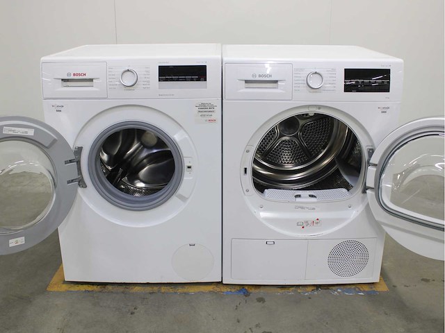 Bosch serie|4 varioperfect ecosilence drive wasmachine & bosch serie|6 wasdroger - afbeelding 2 van  8