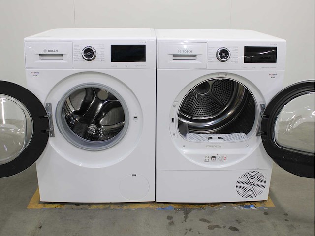 Bosch serie|6 aquastop ecosilence drive wasmachine & bosch serie|6 selfcleaning condenser wasdroger - afbeelding 2 van  8