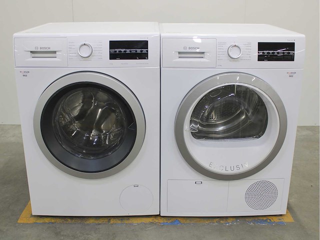 Bosch serie|6 aquastop ecosilence drive wasmachine & bosch serie|6 wasdroger - afbeelding 1 van  8
