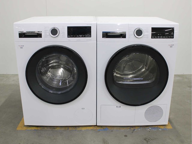 Bosch serie|6 aquastop wasmachine & bosch serie|6 wasdroger - afbeelding 1 van  8