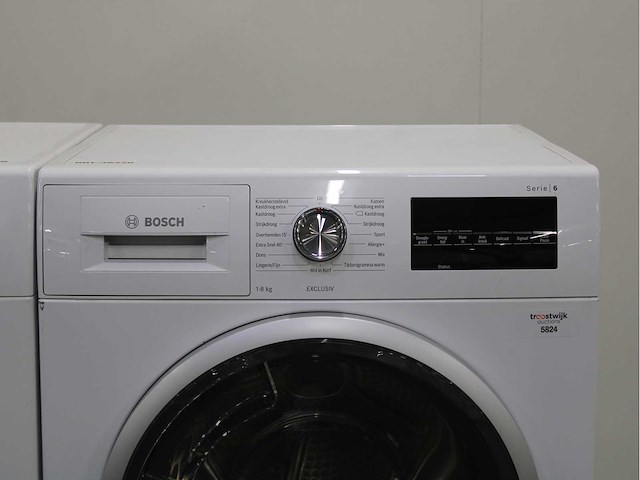 Bosch serie|6 ecosilence drive wasmachine & bosch serie|6 exclusiv wasdroger - afbeelding 6 van  8
