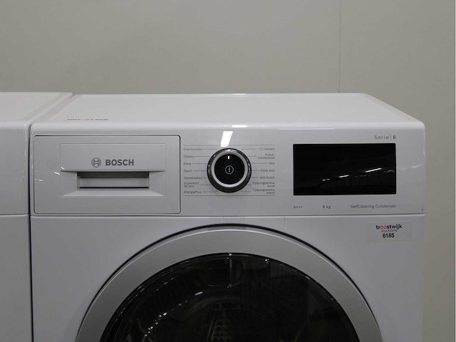 Bosch serie|6 ecosilence drive wasmachine & bosch serie|6 selfcleaning condenser wasdroger - afbeelding 6 van  8
