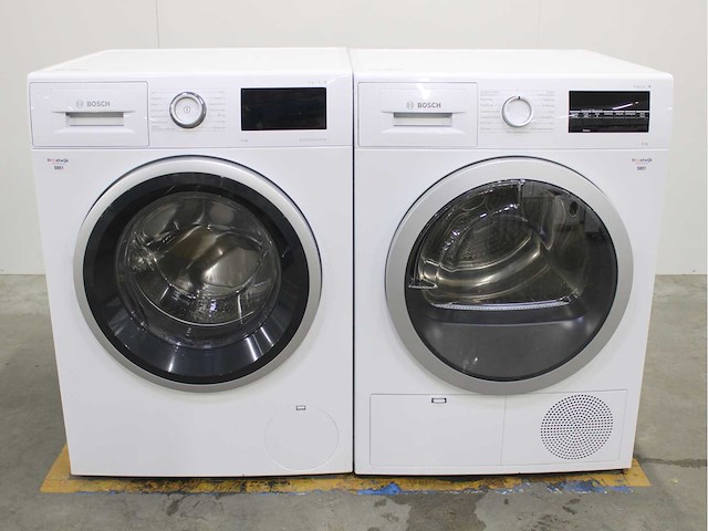 Bosch serie|6 ecosilence drive wasmachine & bosch serie|6 wasdroger - afbeelding 1 van  7