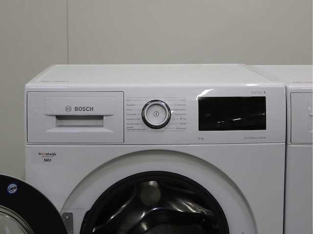 Bosch serie|6 ecosilence drive wasmachine & bosch serie|6 wasdroger - afbeelding 3 van  7