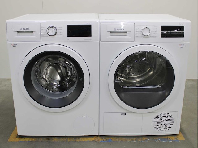 Bosch serie|6 ecosilence drive wasmachine & bosch serie|6 wasdroger - afbeelding 1 van  8