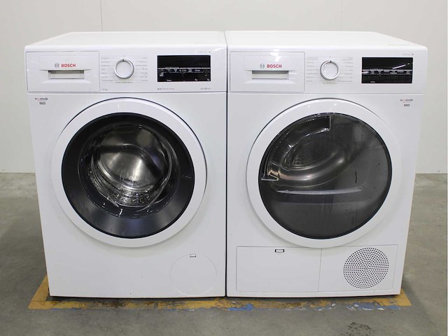 Bosch serie|6 ecosilence drive wasmachine & bosch serie|6 wasdroger - afbeelding 1 van  8