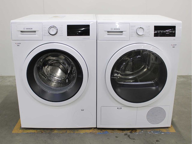 Bosch serie|6 ecosilence drive wasmachine & bosch serie|6 wasdroger - afbeelding 1 van  8