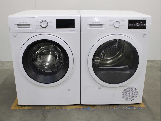 Bosch serie|6 ecosilence drive wasmachine & bosch serie|6 wasdroger - afbeelding 1 van  8