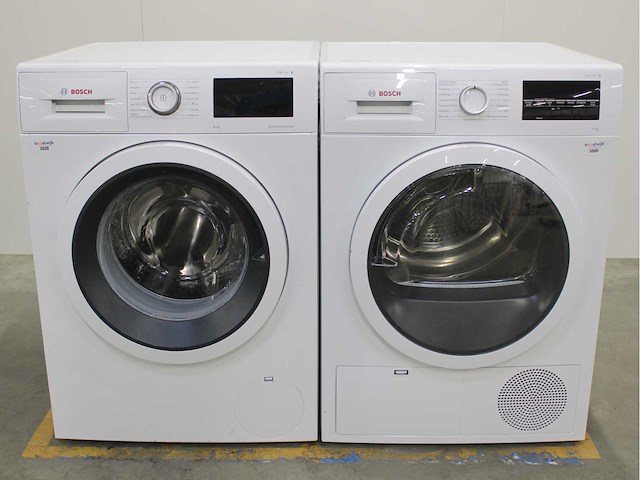 Bosch serie|6 ecosilence drive wasmachine & bosch serie|6 wasdroger - afbeelding 1 van  8