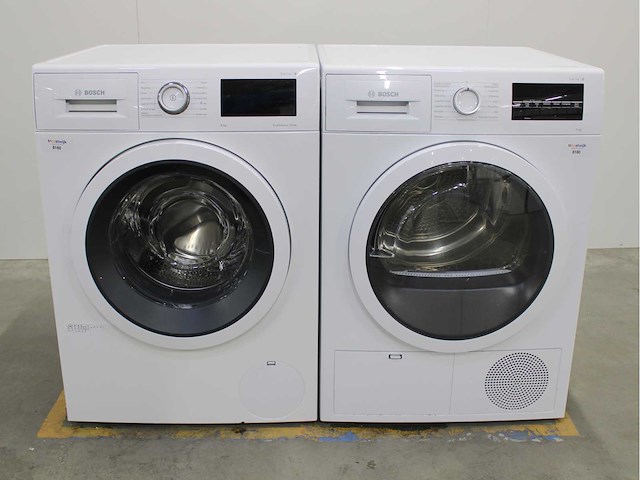 Bosch serie|6 ecosilence drive wasmachine & bosch serie|6 wasdroger - afbeelding 1 van  8