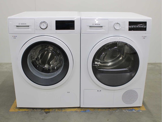 Bosch serie|6 ecosilence drive wasmachine & bosch serie|6 wasdroger - afbeelding 1 van  8
