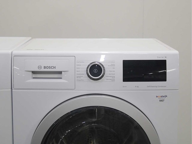 Bosch serie|6 i-dos aquastop ecosilence drive wasmachine & bosch serie|6 selfcleaning condenser wasdroger - afbeelding 5 van  7
