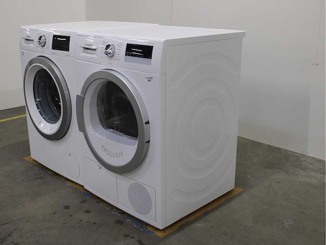 Bosch serie|6 i-dos ecosilence drive exclusiv wasmachine & bosch serie|4 exclusiv wasdroger - afbeelding 7 van  8