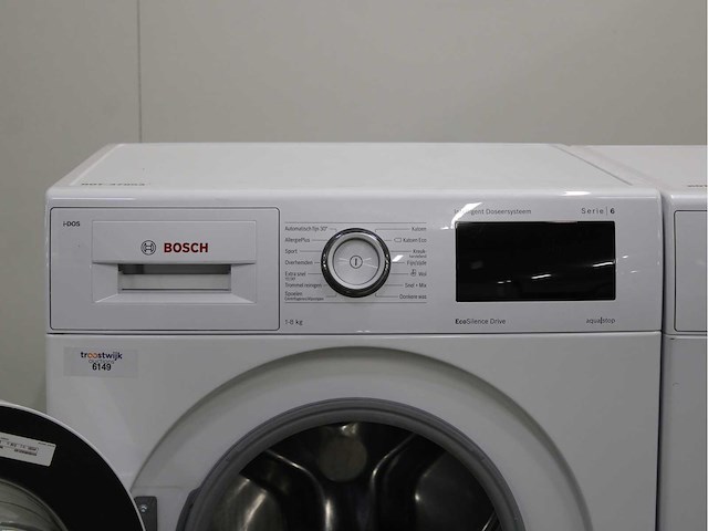 Bosch serie|6 i-dos ecosilence drive wasmachine & bosch serie|4 wasdroger - afbeelding 3 van  8