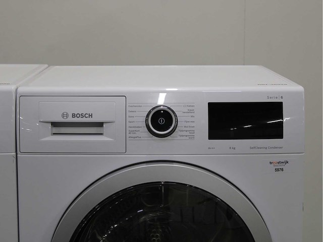 Bosch serie|6 i-dos ecosilence drive wasmachine & bosch serie|6 selfcleaning condenser wasdroger - afbeelding 6 van  8