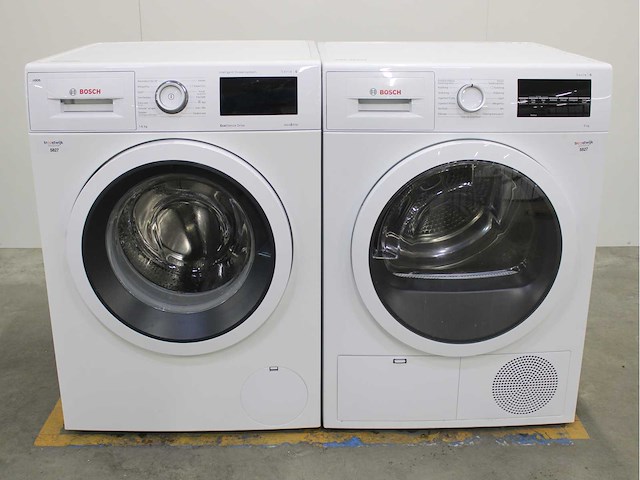 Bosch serie|6 i-dos ecosilence drive wasmachine & bosch serie|6 wasdroger - afbeelding 1 van  8