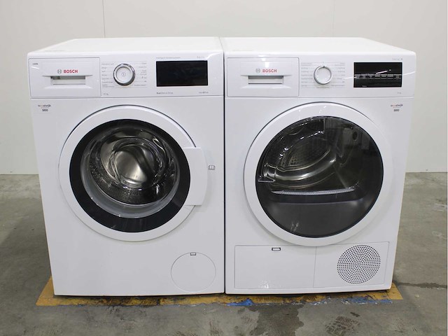 Bosch serie|6 i-dos ecosilence drive wasmachine & bosch serie|6 wasdroger - afbeelding 1 van  7