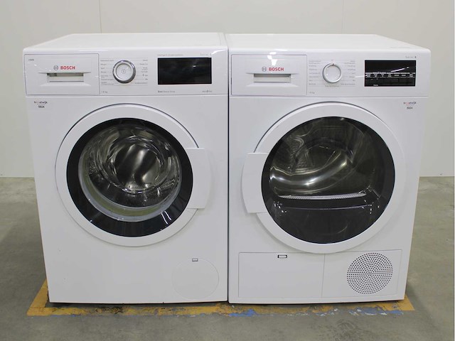 Bosch serie|6 i-dos ecosilence drive wasmachine & bosch serie|6 wasdroger - afbeelding 1 van  8