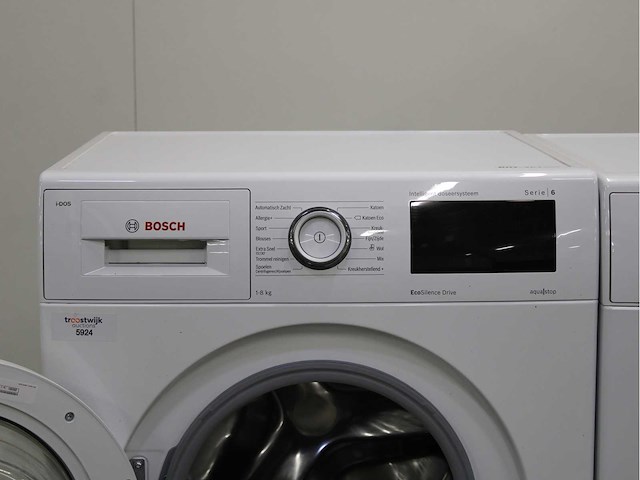 Bosch serie|6 i-dos ecosilence drive wasmachine & bosch serie|6 wasdroger - afbeelding 3 van  8
