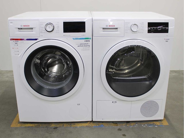 Bosch serie|6 i-dos ecosilence drive wasmachine & bosch serie|6 wasdroger - afbeelding 1 van  8