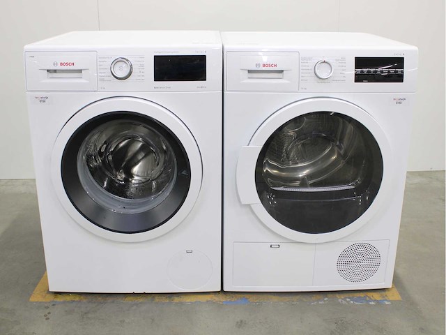 Bosch serie|6 i-dos ecosilence drive wasmachine & bosch serie|6 wasdroger - afbeelding 1 van  8