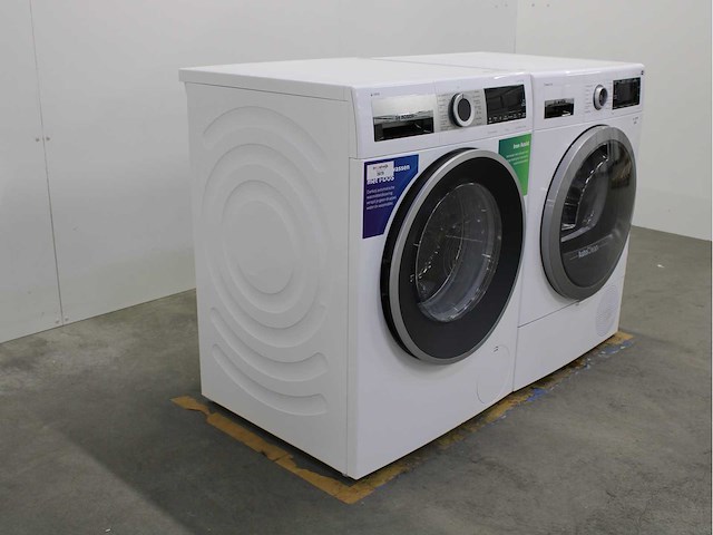 Bosch serie|6 i-dos iron assist eco silence drive wasmachine & bosch serie|8 autoclean wifi wasdroger - afbeelding 4 van  8