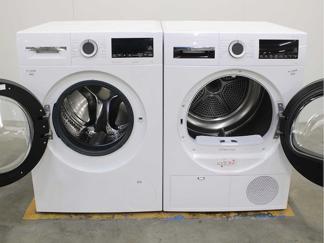 Bosch serie|6 iron assist aquastop wasmachine & bosch serie|6 wasdroger - afbeelding 2 van  8