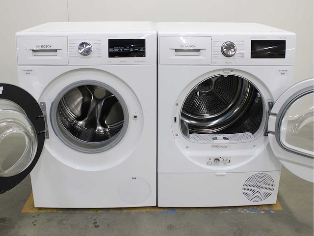 Bosch serie|6 sportsedition aquastop ecosilencedrive wasmachine & bosch serie|6 selfcleaning condenser exclusiv wasdroger - afbeelding 2 van  8