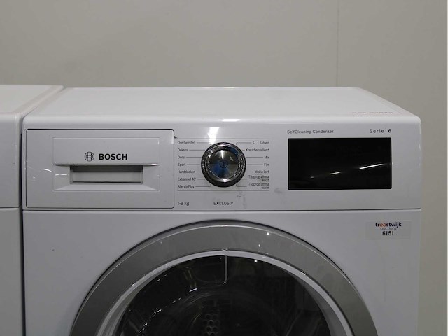 Bosch serie|6 sportsedition aquastop ecosilencedrive wasmachine & bosch serie|6 selfcleaning condenser exclusiv wasdroger - afbeelding 6 van  8