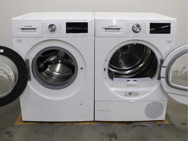 Bosch serie|6 sportsedition aquastop ecosilencedrive wasmachine & bosch serie|6 selfcleaning condenser exclusiv wasdroger - afbeelding 2 van  8