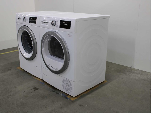 Bosch serie|6 sportsedition aquastop ecosilencedrive wasmachine & bosch serie|6 selfcleaning condenser exclusiv wasdroger - afbeelding 7 van  8