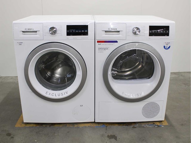 Bosch serie|6 sportsedition aquastop ecosilencedrive wasmachine & bosch serie|6 sportsedition selfcleaning condenser wasdroger - afbeelding 1 van  8