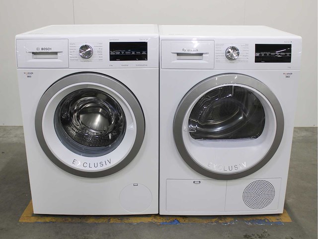 Bosch serie|6 sportsedition aquastop ecosilencedrive wasmachine & bosch serie|6 wasdroger - afbeelding 1 van  8