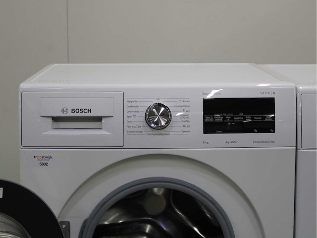 Bosch serie|6 sportsedition aquastop ecosilencedrive wasmachine & bosch serie|6 wasdroger - afbeelding 3 van  8